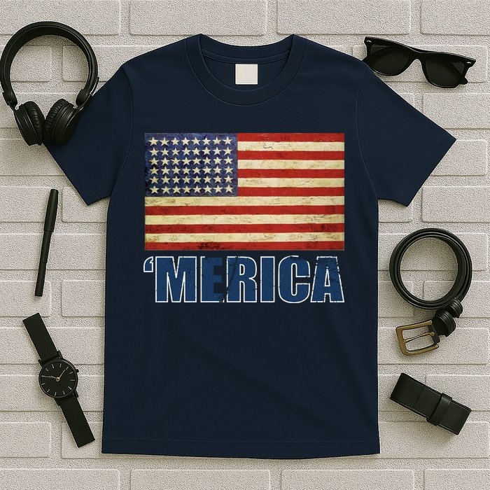 Vintage Merica Flag T-Shirt
