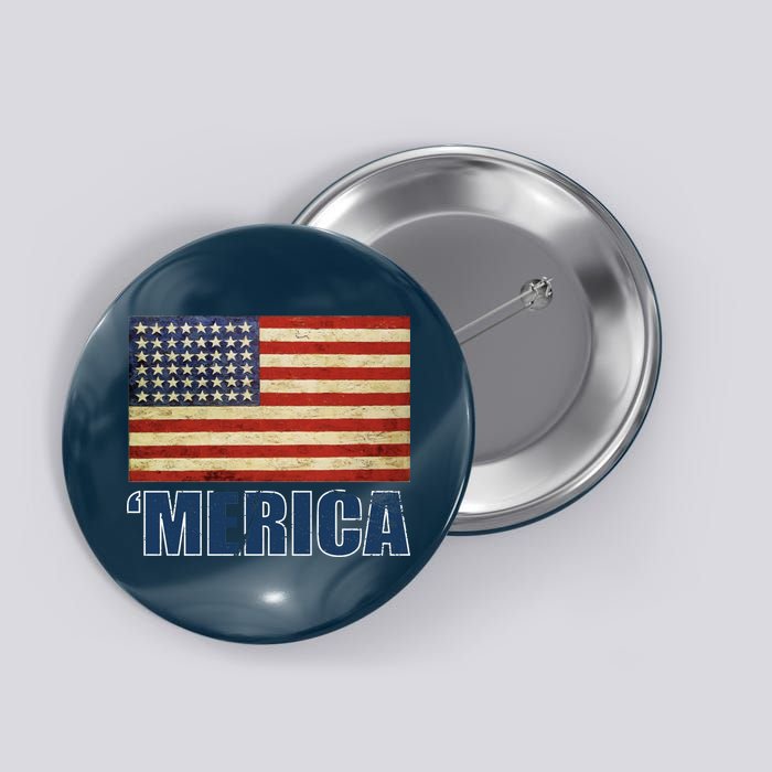 Vintage Merica Flag Button