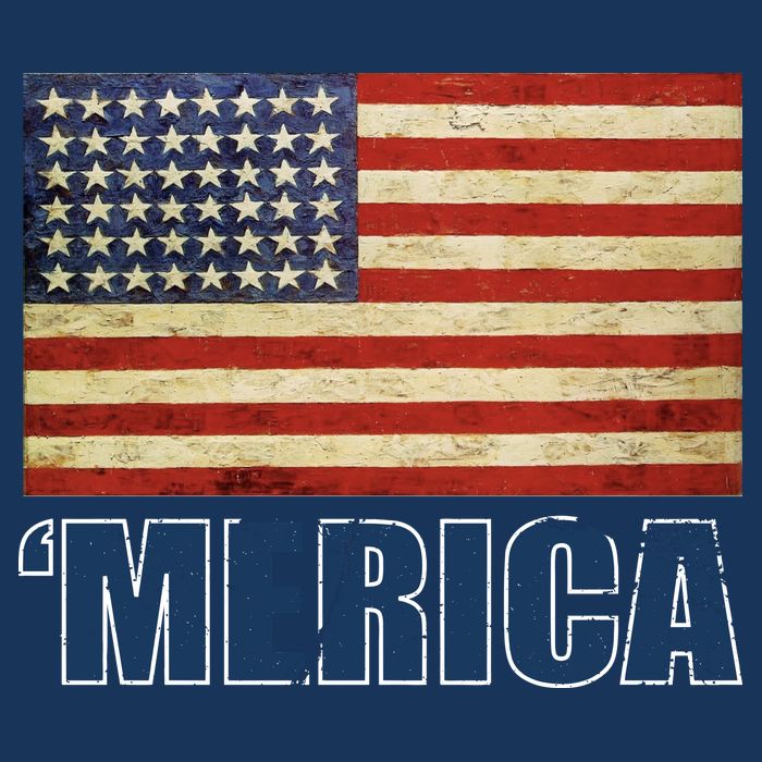 Vintage Merica Flag Tie-Dye T-Shirt