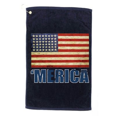 Vintage Merica Flag Platinum Collection Golf Towel