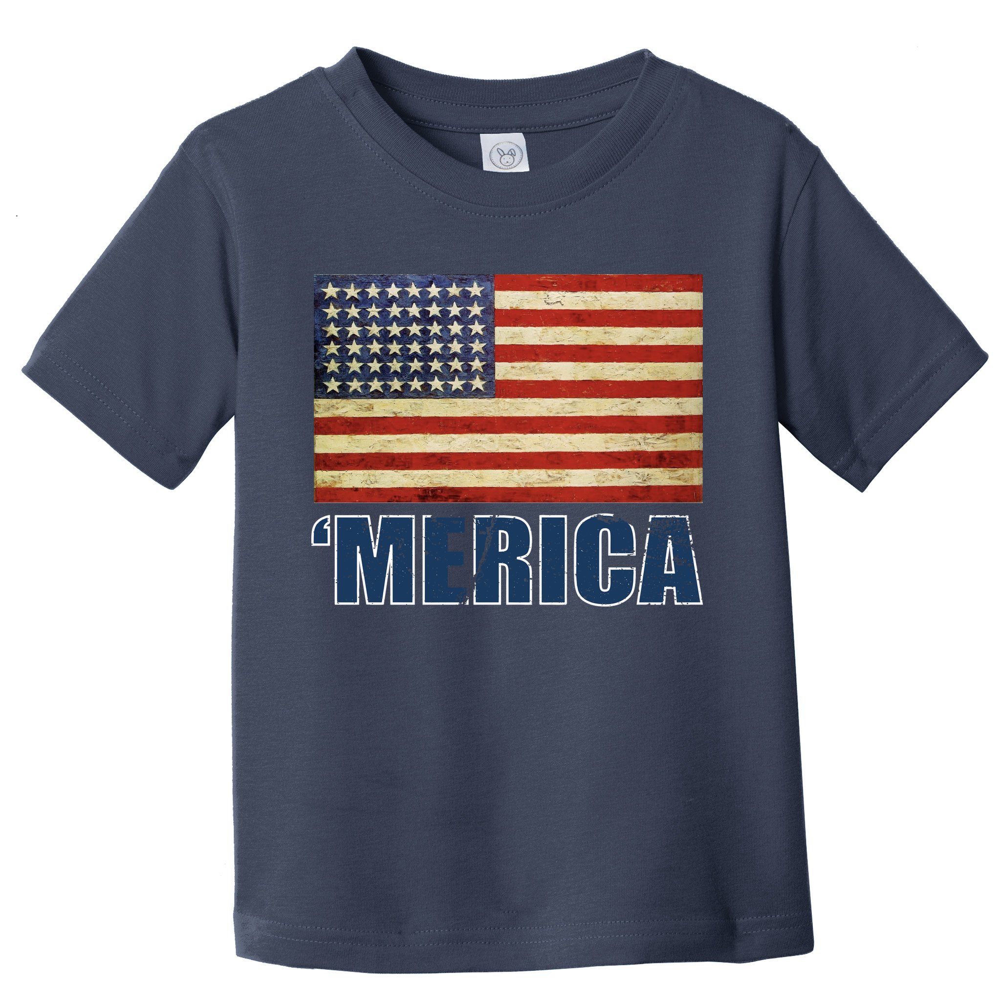 Vintage Merica Flag Toddler T-Shirt
