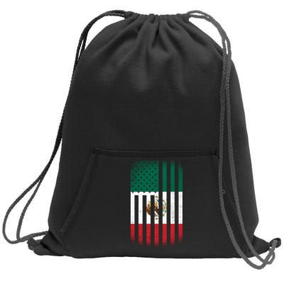 Vintage Mexican Flag Sweatshirt Cinch Pack Bag