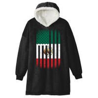 Vintage Mexican Flag Hooded Wearable Blanket