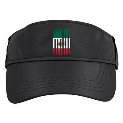 Vintage Mexican Flag Adult Drive Performance Visor