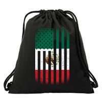 Vintage Mexican Flag Drawstring Bag