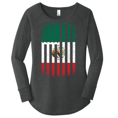 Vintage Mexican Flag Women's Perfect Tri Tunic Long Sleeve Shirt