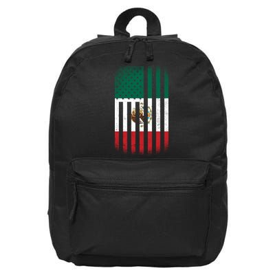 Vintage Mexican Flag 16 in Basic Backpack