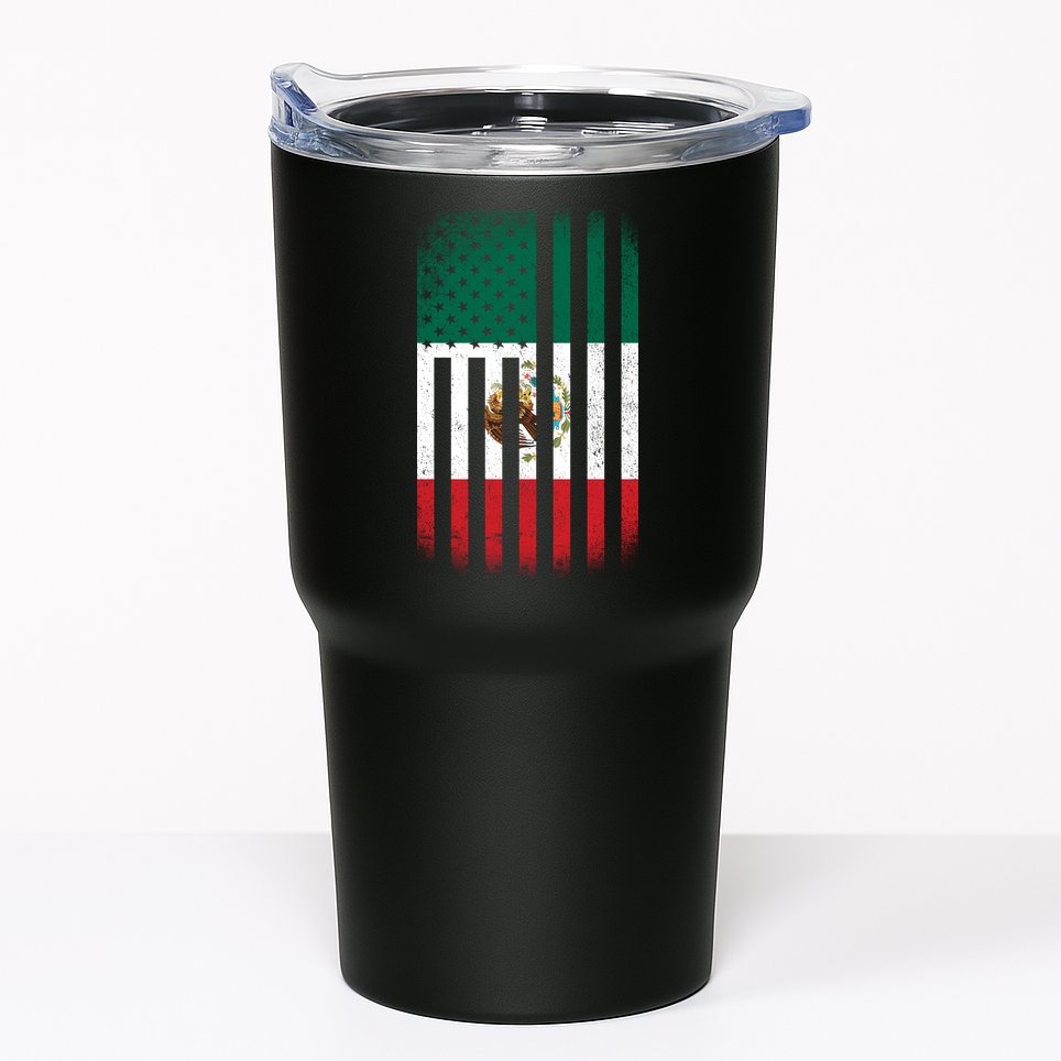 Vintage Mexican Flag Tumbler
