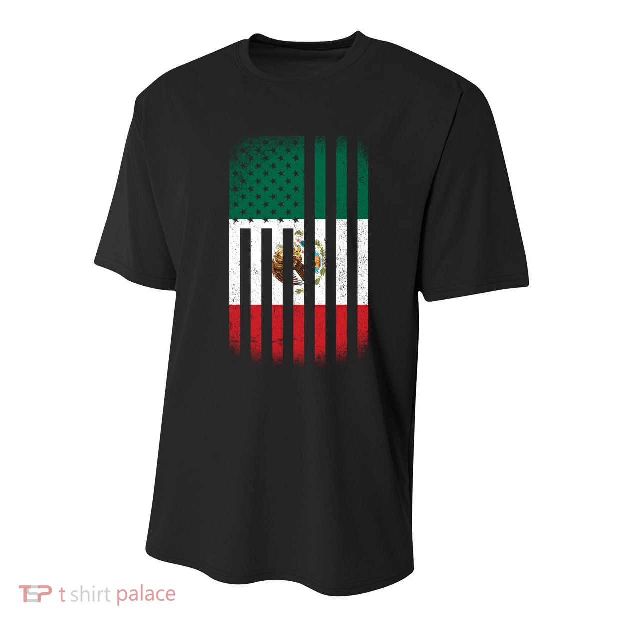 Vintage Mexican Flag Youth Performance Sprint T-Shirt