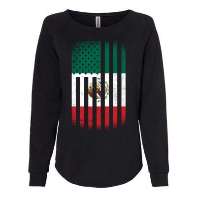 Vintage Mexican Flag Womens California Wash Sweatshirt