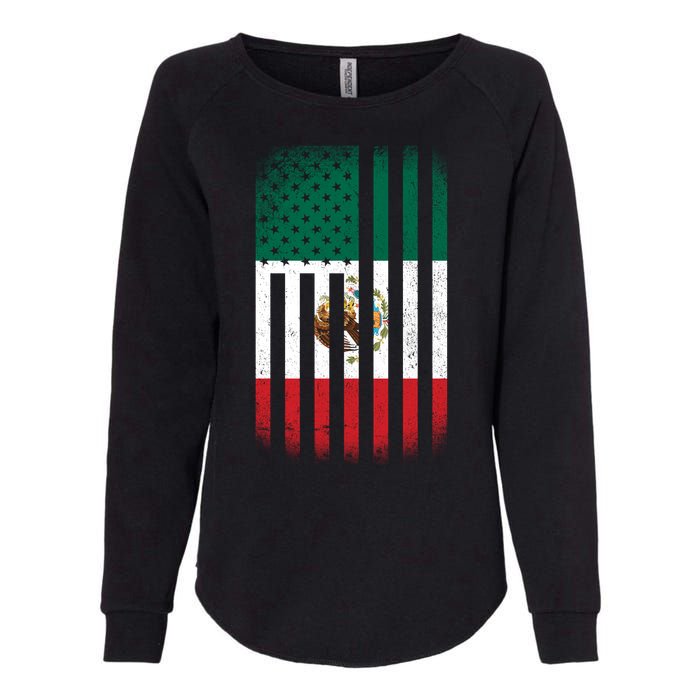 Vintage Mexican Flag Womens California Wash Sweatshirt