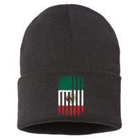 Vintage Mexican Flag Sustainable Knit Beanie