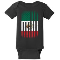 Vintage Mexican Flag Baby Bodysuit