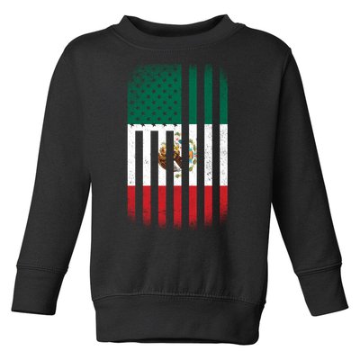 Vintage Mexican Flag Toddler Sweatshirt