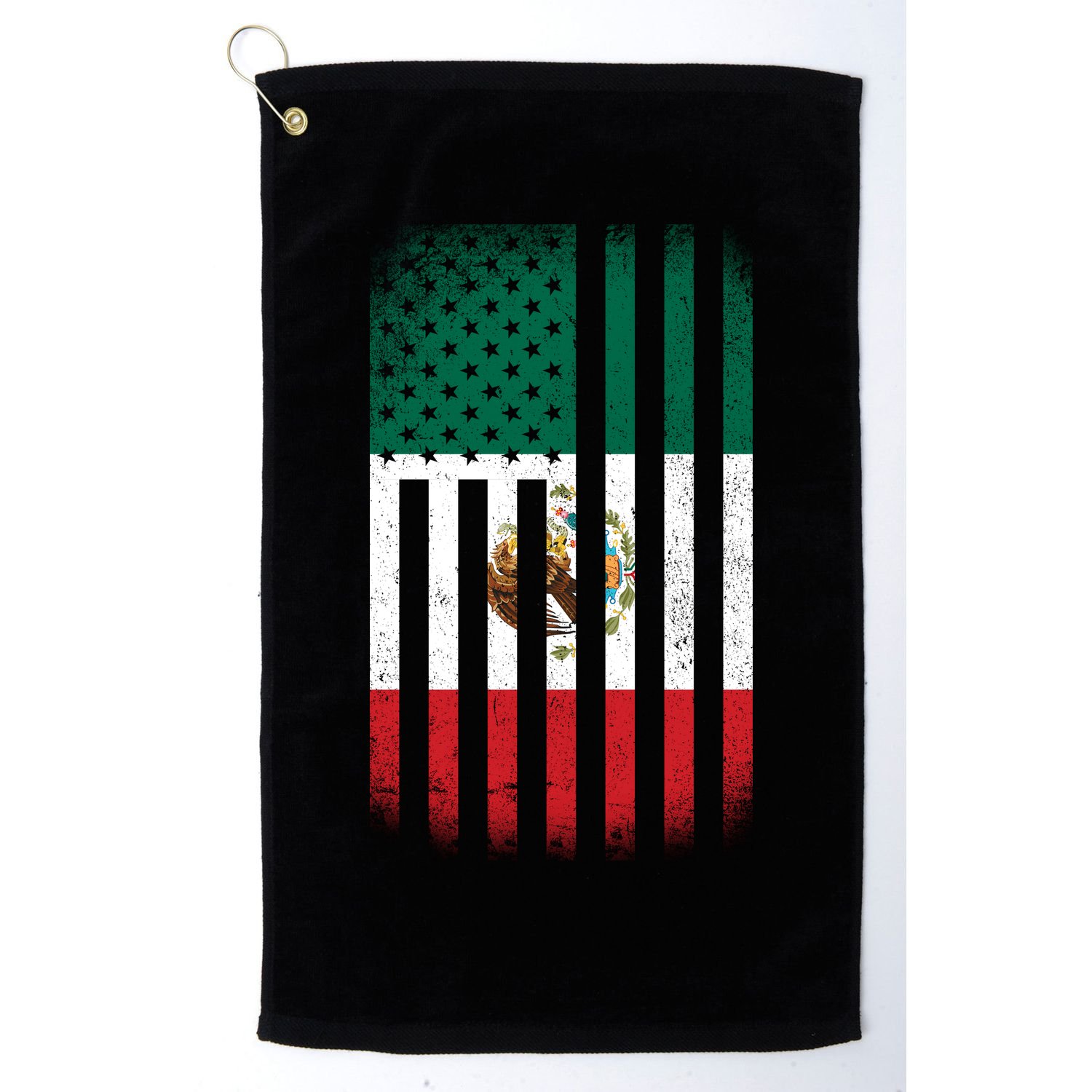 Vintage Mexican Flag Golf Towel