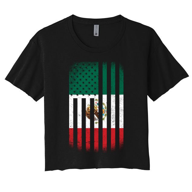 Vintage Mexican Flag Crop Top