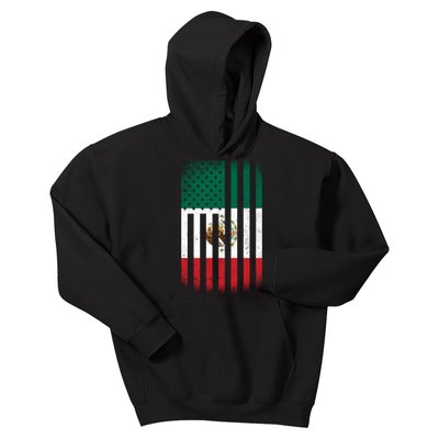 Vintage Mexican Flag Kids Hoodie