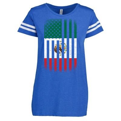 Vintage Mexican Flag Enza Ladies Jersey Football T-Shirt