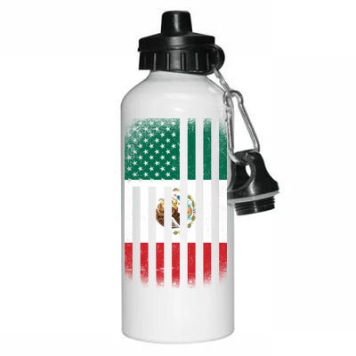 Vintage Mexican Flag Aluminum Water Bottle