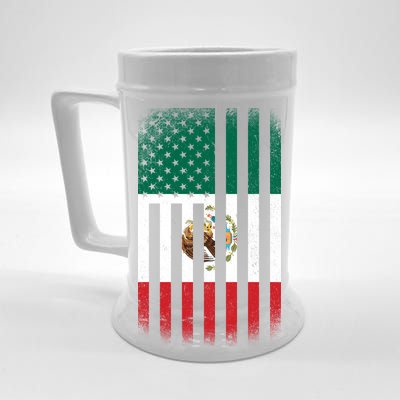 Vintage Mexican Flag Beer Stein