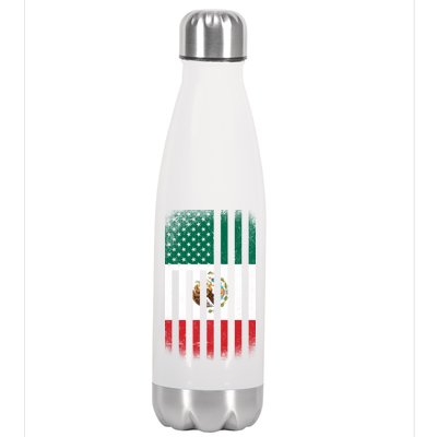 Vintage Mexican Flag Stainless Steel Insulated Water Bottle