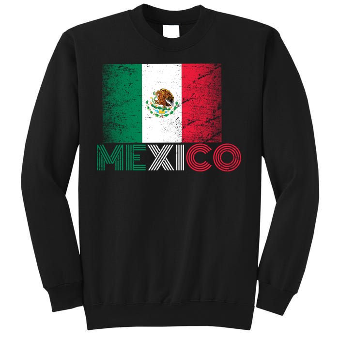 Vintage Mexico Distress Logo Flag Sweatshirt