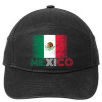 Vintage Mexico Distress Logo Flag 7-Panel Snapback Hat