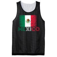 Vintage Mexico Distress Logo Flag Mesh Reversible Basketball Jersey Tank