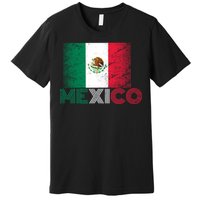 Vintage Mexico Distress Logo Flag Premium T-Shirt