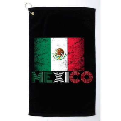 Vintage Mexico Distress Logo Flag Golf Towel