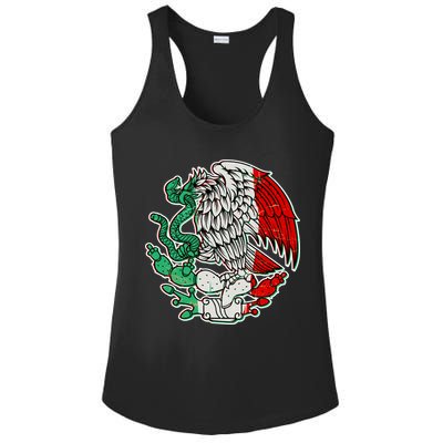 Vintage Mexico Eagle Symbol Ladies PosiCharge Competitor Racerback Tank