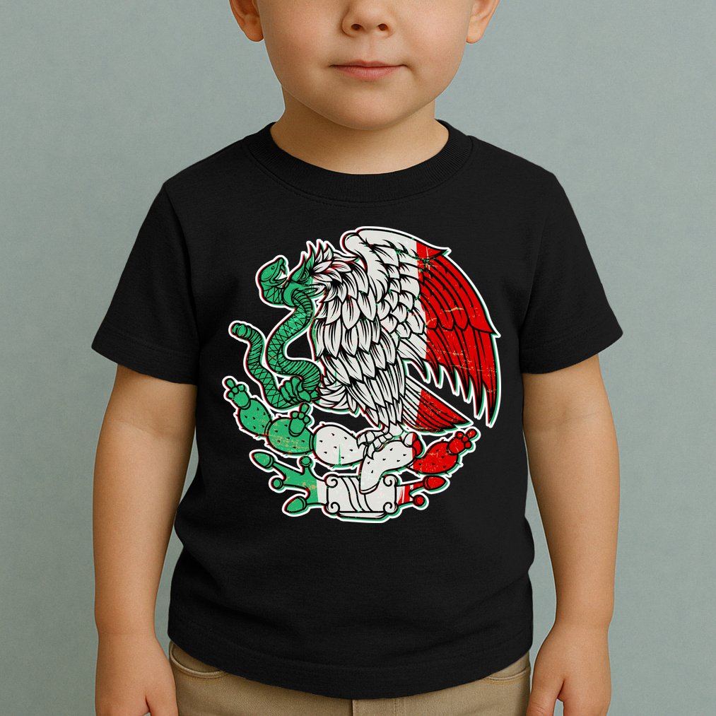 Vintage Mexico Eagle Symbol Toddler T-Shirt