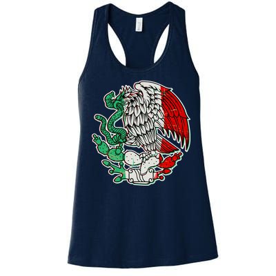 Vintage Mexico Eagle Symbol Women's Racerback Tank