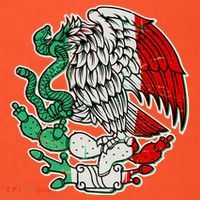 Vintage Mexico Eagle Symbol Button