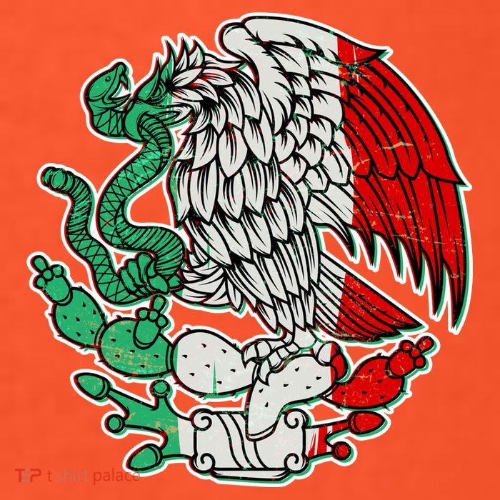 Vintage Mexico Eagle Symbol Button