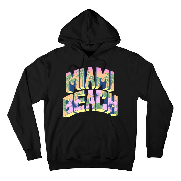 Vintage Miami Beach  Hoodie