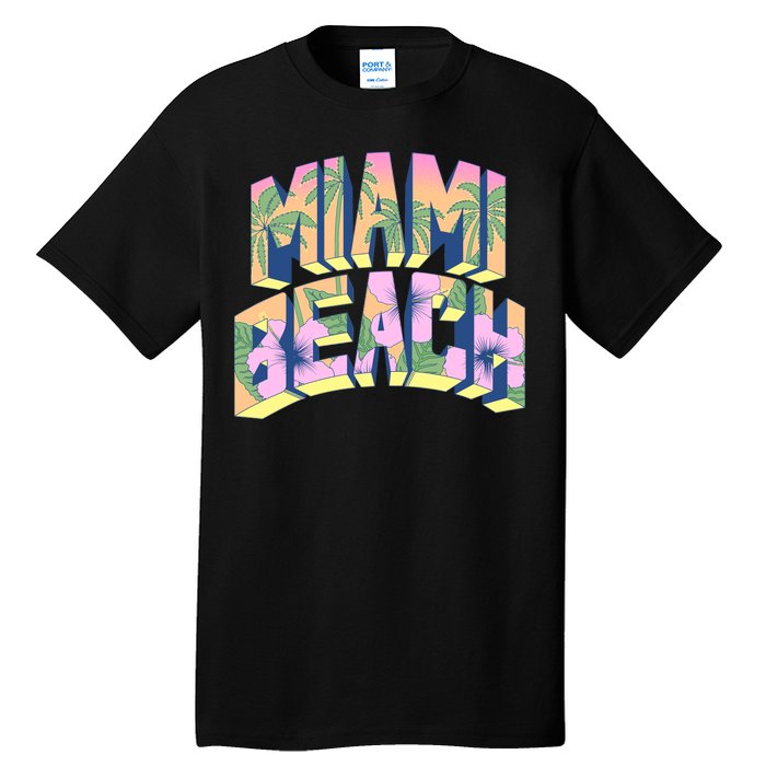 Vintage Miami Beach  Tall T-Shirt