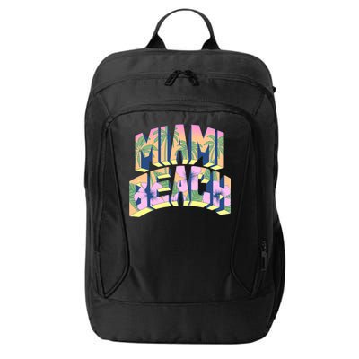 Vintage Miami Beach  City Backpack