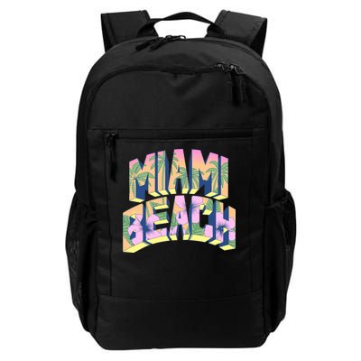 Vintage Miami Beach  Daily Commute Backpack