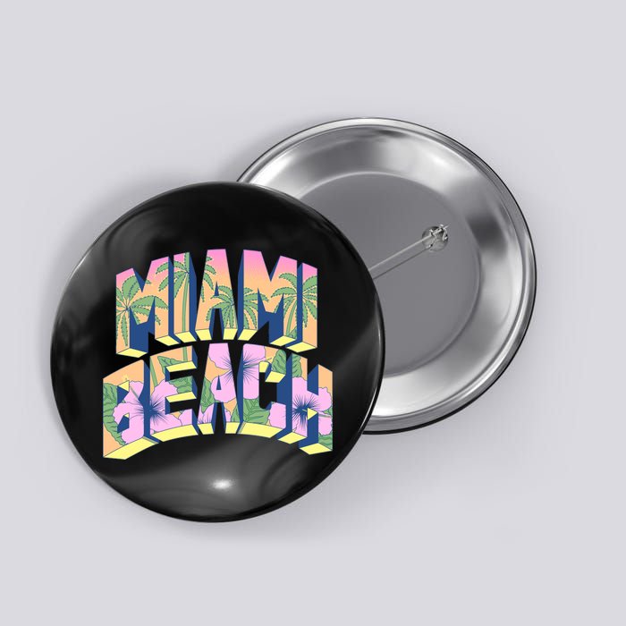 Vintage Miami Beach  Button