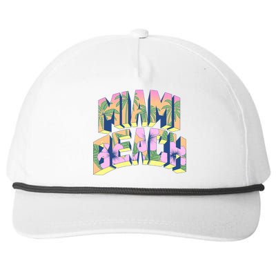 Vintage Miami Beach  Snapback Five-Panel Rope Hat