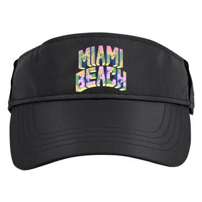 Vintage Miami Beach  Adult Drive Performance Visor