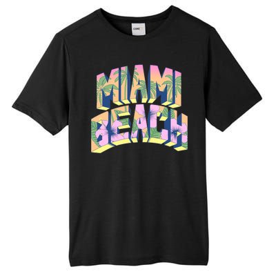 Vintage Miami Beach  Tall Fusion ChromaSoft Performance T-Shirt