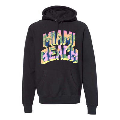 Vintage Miami Beach  Premium Hoodie