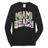 Vintage Miami Beach  Tall Long Sleeve T-Shirt