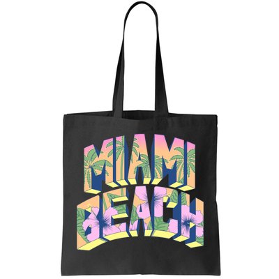 Vintage Miami Beach  Tote Bag