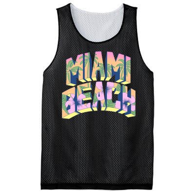 Vintage Miami Beach  Mesh Reversible Basketball Jersey Tank