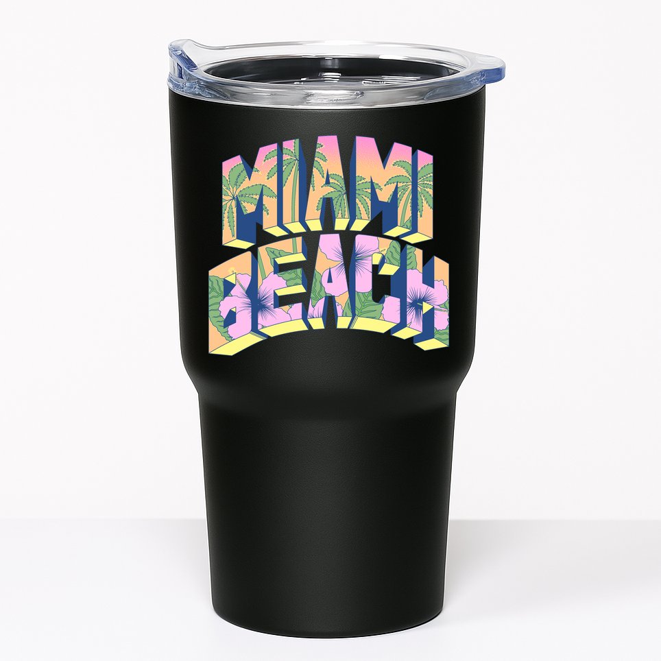 Vintage Miami Beach  Tumbler