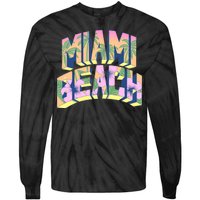 Vintage Miami Beach  Tie-Dye Long Sleeve Shirt