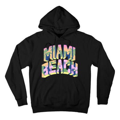 Vintage Miami Beach  Tall Hoodie